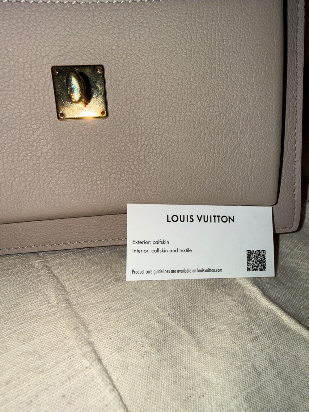 Louis Vuitton Nude/Beige Leather Chain Crossbody with Gold Hardware - Picture 15 of 17